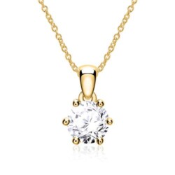 585er Goldkette für Damen mit Diamant
