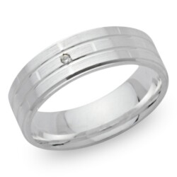 925 Silber Ring mit Zirkonia 6 mm breit