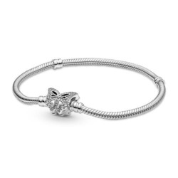 925er Silber Basic Armband für Damen mit Schmetterling