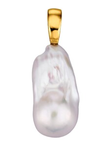 Anhänger mit Süßwasser-Zuchtperle Diemer Perle Weiß