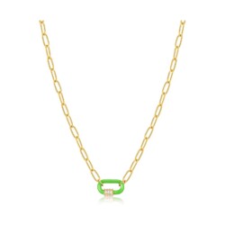 Ania Haie Kette Neon Nights N040-01G-NG 925er Silber, Emaille