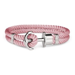 Armband Aurora rosé für Damen aus Edelstahl, Nylon