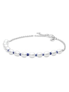 Armband – blaues Kordelkettenarmband – 591689C01-20 Pandora Weiß
