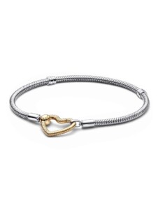 Armband – Herzverschluss Schlangen-Gliederarmband – 19 cm Pandora Bicolor