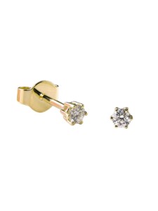 Brillant-Ohrringe 585 Gold Diamanten 0,15 Karat Acalee Goldfarben