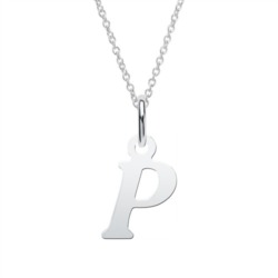 Buchstabenkette P aus 925er Silber