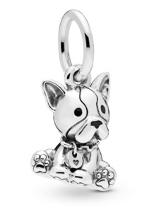 Charm-Anhänger -Bulldogge Welpe- 798008EN16 Pandora Silberfarben
