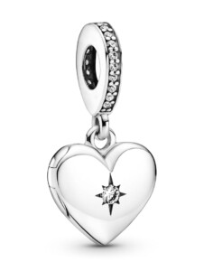 Charm-Anhänger – Herz – Pandora Silber