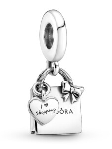 Charm-Anhänger -Pandora Einkaufstasche- 799536C00 Pandora Silberfarben