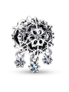 Charm – Eisiger Schneeflockentropfen – Pandora Silber