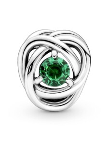 Charm – Grüner Ewigkeitskreis – Pandora Silber