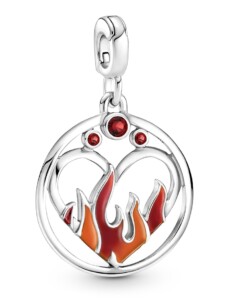 Charm-Medaillon – Burning Flame – Pandora ME – 799674C01 Pandora Silberfarben