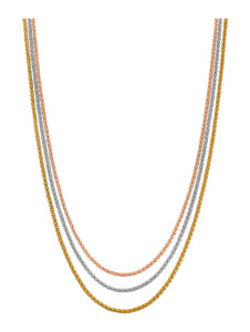 Collier 3rhg. in Gold 585 Diemer Gold Multicolor