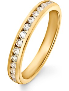 Damen-Damenring 15 Diamant CHRIST Gelbgold