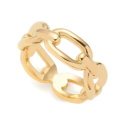 Damen Ring Mathilde aus Edelstahl, IP Gold