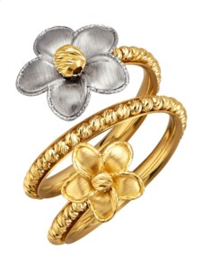 Damenring – Blüten – Diemer Gold Bicolor