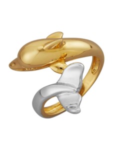 Damenring – Delfin – Diemer Gold Bicolor
