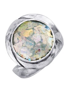 Damenring in Silber 925 Roman Glass Silberfarben