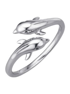 Delfin-Ring in Platin 950 Diemer Platin Silberfarben