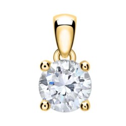 Diamantanhänger für Damen aus 14-karätigem Gold