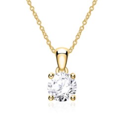 Diamantkette für Damen aus 14-karätigem Gold