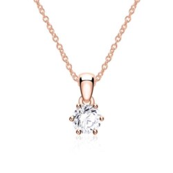 Diamantkette für Damen aus 585er Roségold