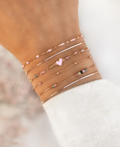 EMAILLE HEART|Armband Bunt