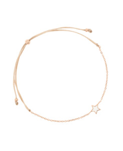 EMAILLE STAR|Armband Weiß