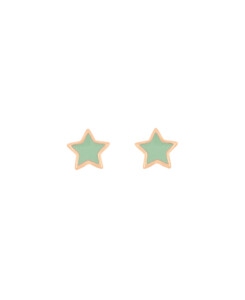EMAILLE STARS|Ohrstecker Mint
