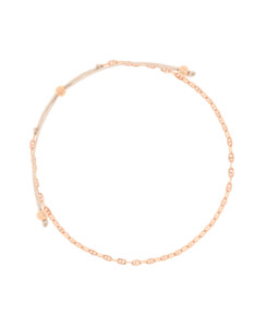 FACETTED LINKS|Armband Rosé