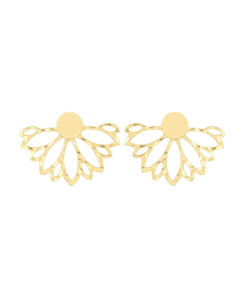 FLORAL|Ear Jackets Gold