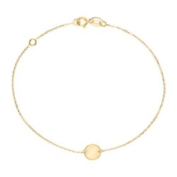 Gravierbares Kreisarmband für Damen aus 9K Gold