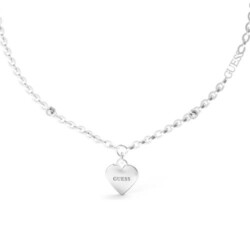 Halskette Herz für Damen aus Edelstahl, Kristalle