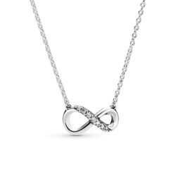 Halskette Infinity für Damen aus 925er Silber Zirkonia