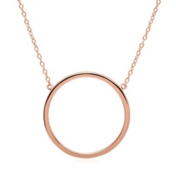Halskette Kreis aus rosévergoldetem 925er Silber