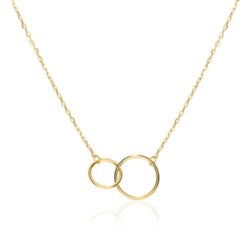 Halskette Kreise für Damen aus 375er Gold
