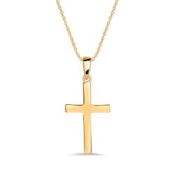 Halskette Kreuz aus 14-karätigem Gold
