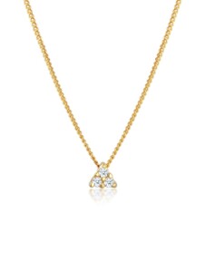 Halskette Panzerkette Dreieck Diamant (0.045 Ct)585 Gelbgold Elli DIAMONDS Gold