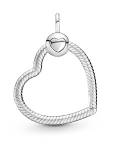 Herz-Anhänger – O-Pendant – Pandora Silber