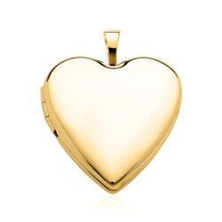 Herzförmiges Medaillon aus 14K Gold gravierbar