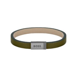 Hugo Boss Armband 1580338M Leder, Edelstahl