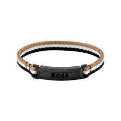 Hugo Boss Armband 1580375M Textil, Edelstahl