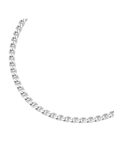 Kette Stegpanzerkette diamantiert, massiv, Silber 925 Smart Jewel Silber