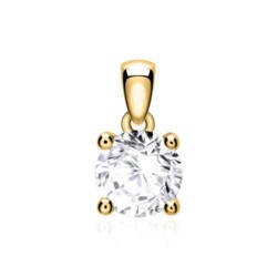 Kettenanhänger für Damen aus 14K Gold mit Diamant