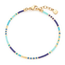 Lou Ciao Armband für Damen aus Edelstahl, gold, Perlen