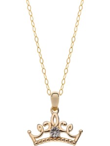 Mädchen-Kinderkette 375er Gelbgold Diamant Disney Jewellery Gelbgold
