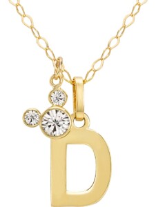 Mädchen-Kinderkette 375er Gelbgold Kristall Disney Jewellery D