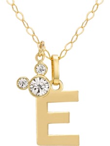 Mädchen-Kinderkette 375er Gelbgold Kristall Disney Jewellery E