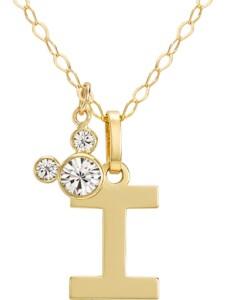 Mädchen-Kinderkette 375er Gelbgold Kristall Disney Jewellery I