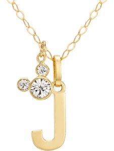 Mädchen-Kinderkette 375er Gelbgold Kristall Disney Jewellery J